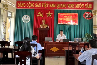 Chi bộ trường THPT Nguyễn Chí Thanh tổ chức Hội nghị kiểm điểm, đánh giá, xếp loại chất lượng đối với tập thể, cá nhân và tổng kết công tác chi bộ năm 2023