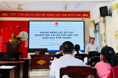 TẬP HUẤN “HƯỚNG DẪN PHÁT TRIỂN NĂNG LỰC SỐ CHO HỌC SINH TRUNG HỌC PHỔ THÔNG”