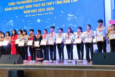 DỰ ÁN KHOA HỌC KỸ THUẬT TRƯỜNG THPT NGUYỄN CHÍ THANH ĐẠT GIẢI NHÌ CẤP TỈNH NĂM HỌC 2025 – 2026