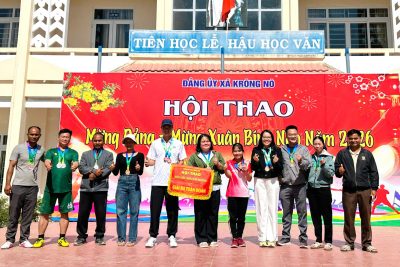 CHI BỘ TRƯỜNG THPT NGUYỄN CHÍ THANH THAM GIA HỘI THAO “MỪNG ĐẢNG – MỪNG XUÂN” 2026